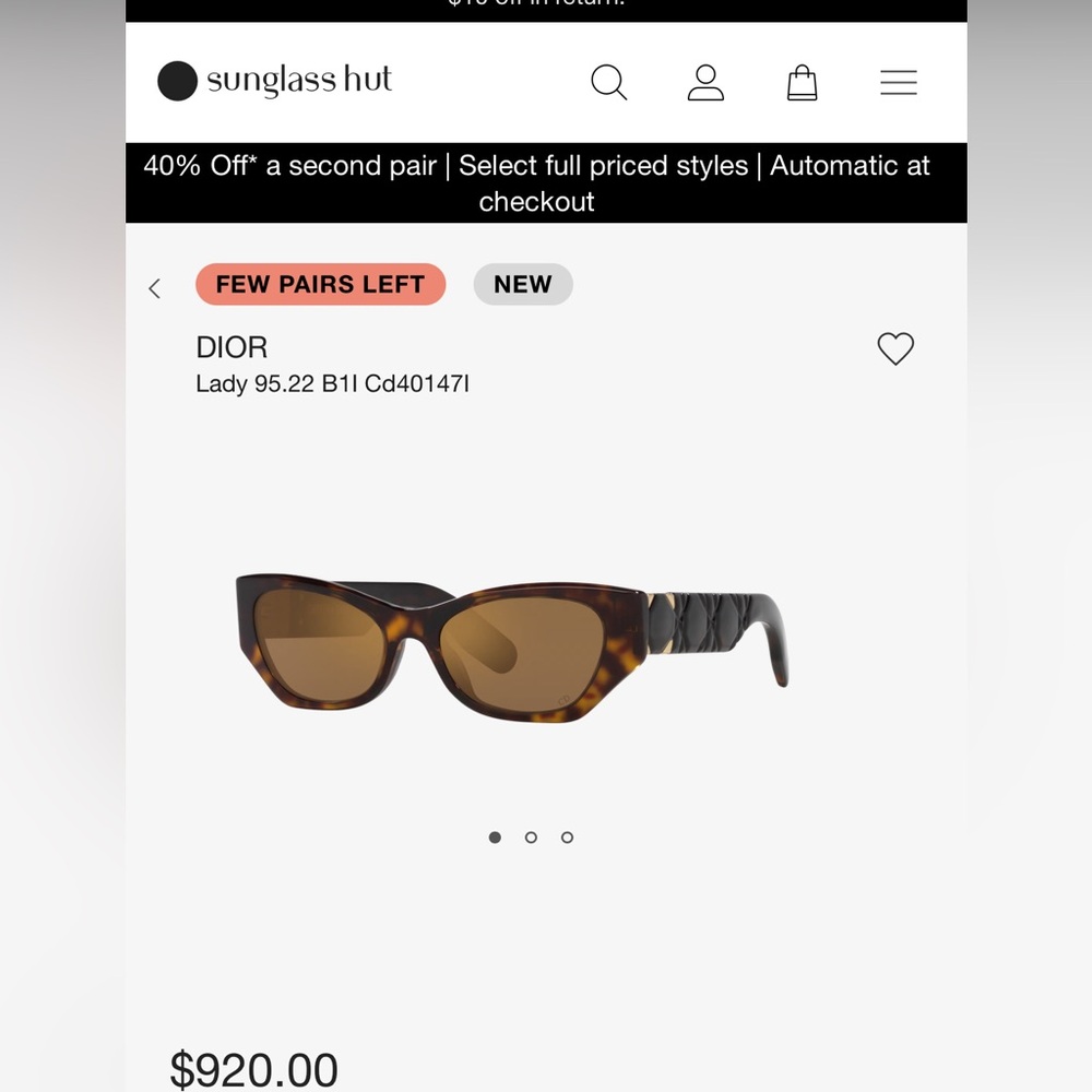 Lady Dior brand new sunglasses.